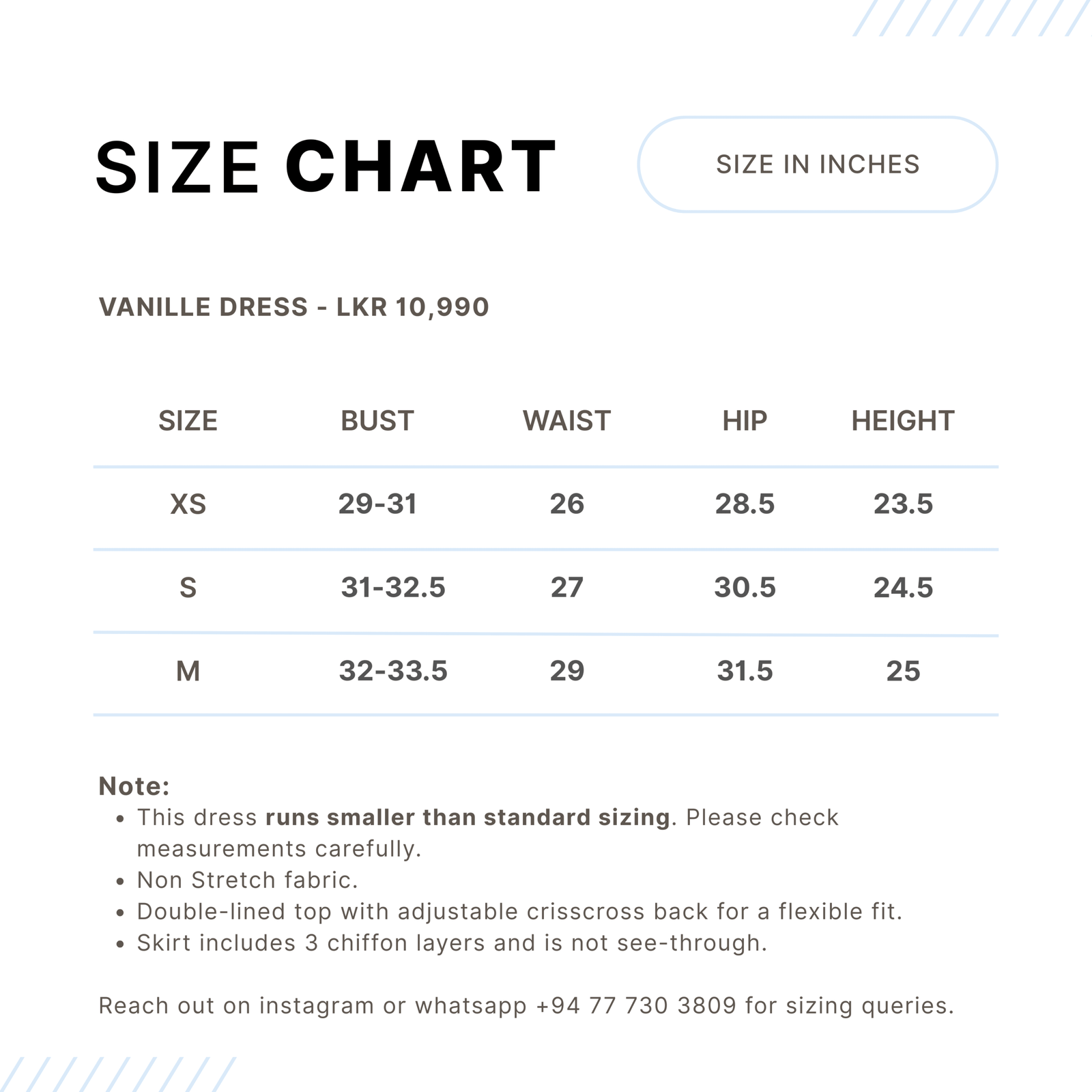 Size Chart 2